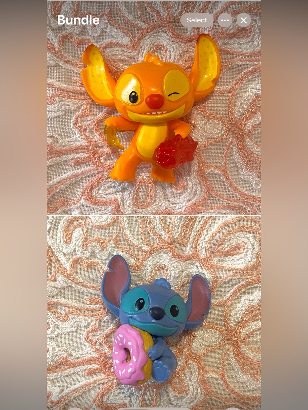 Disney Lilo & Stitch Collectible Mini Figure Outta this World BUNDLE of 2
